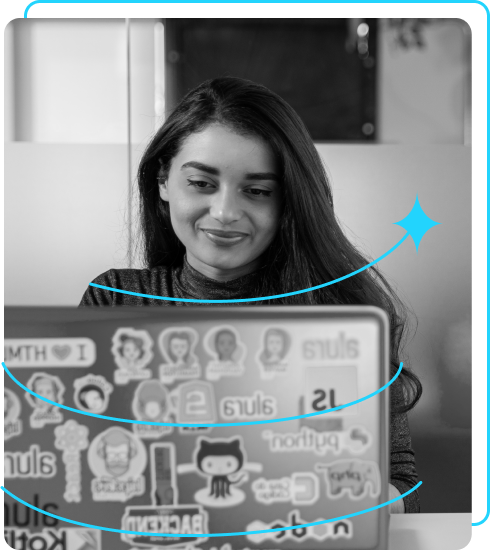 Foto de Ana García desarrollando un proyecto